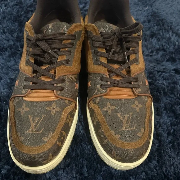 Louis Vuitton Brown Monogram Sneakers - Picture 1 of 9